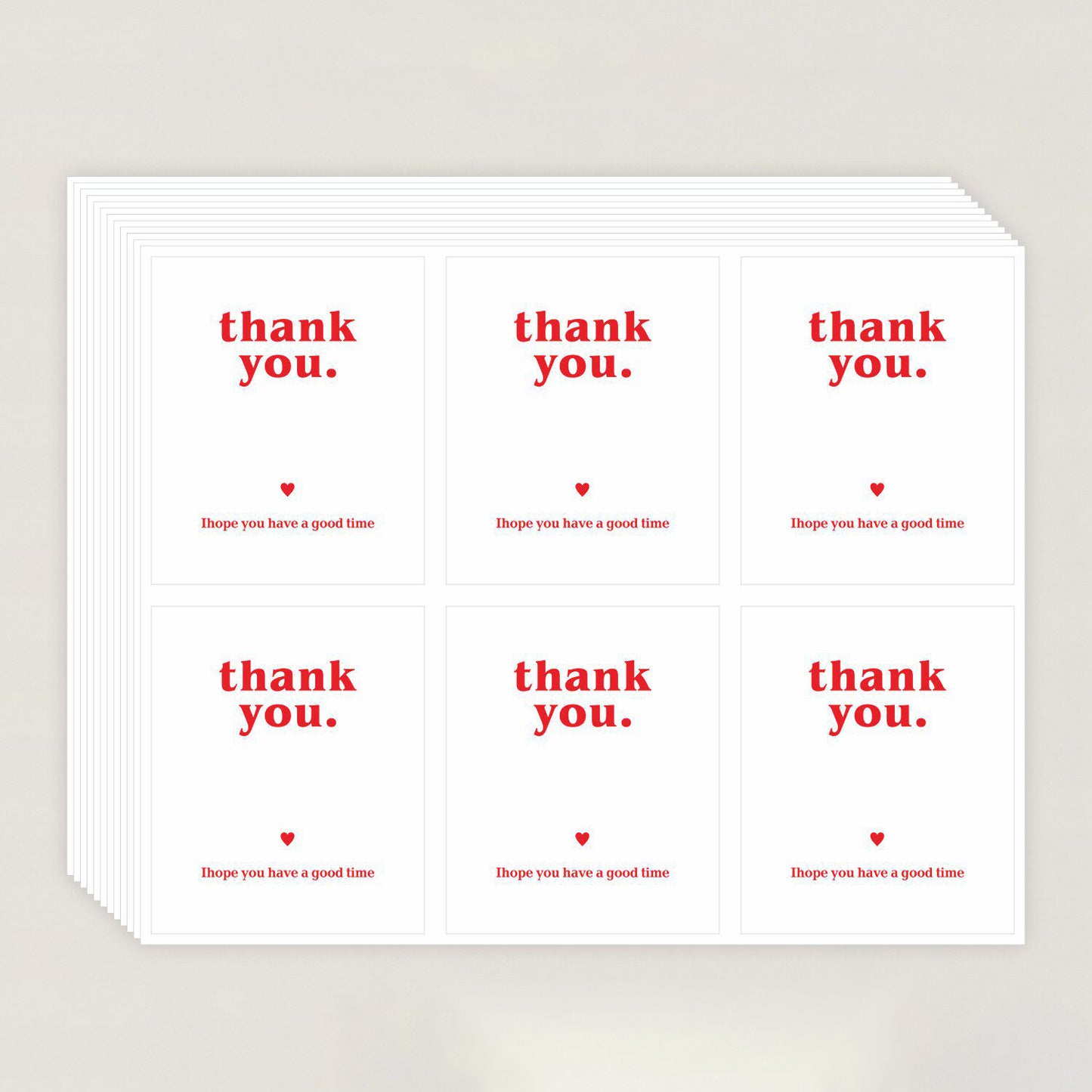 Thank You Stickers for Cookies, Desserts & Gifts