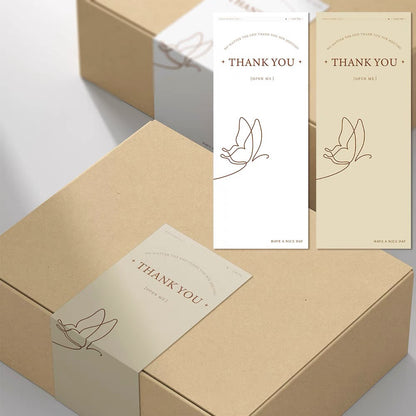 Minimalist French Packaging Stickers