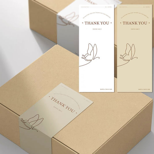 Minimalist French Packaging Stickers