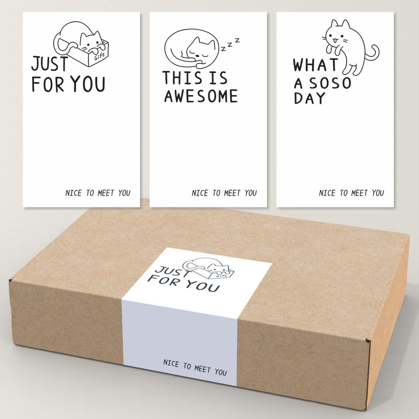 Cat Box Seal Stickers