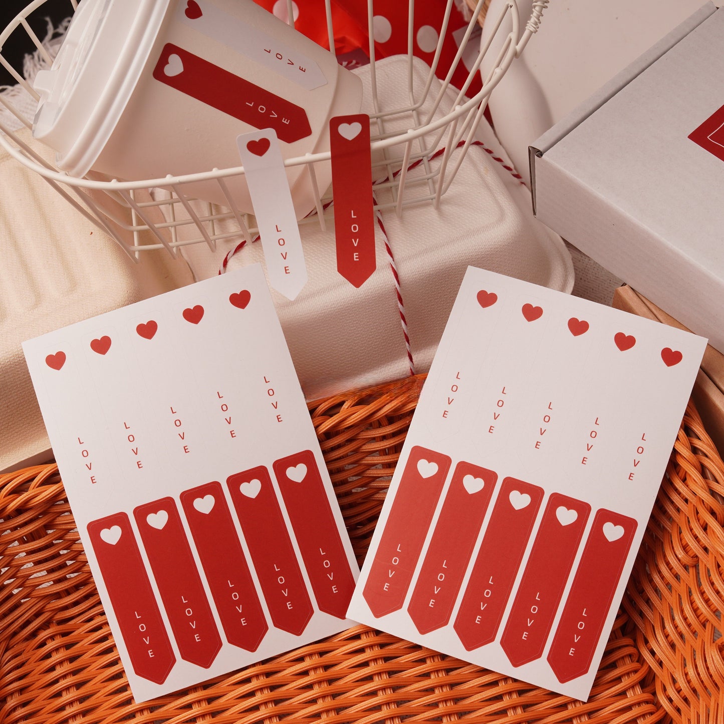 Love Heart Seal Stickers