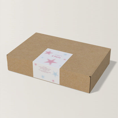 Gradient Star Packaging Seal Stickers