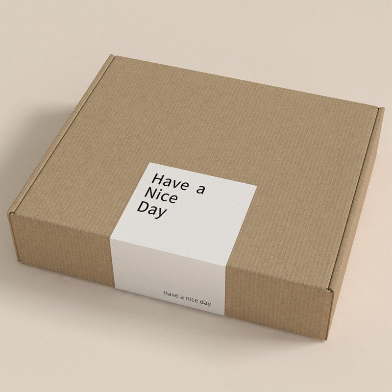 Minimalist Thank You Box Seal Stickers