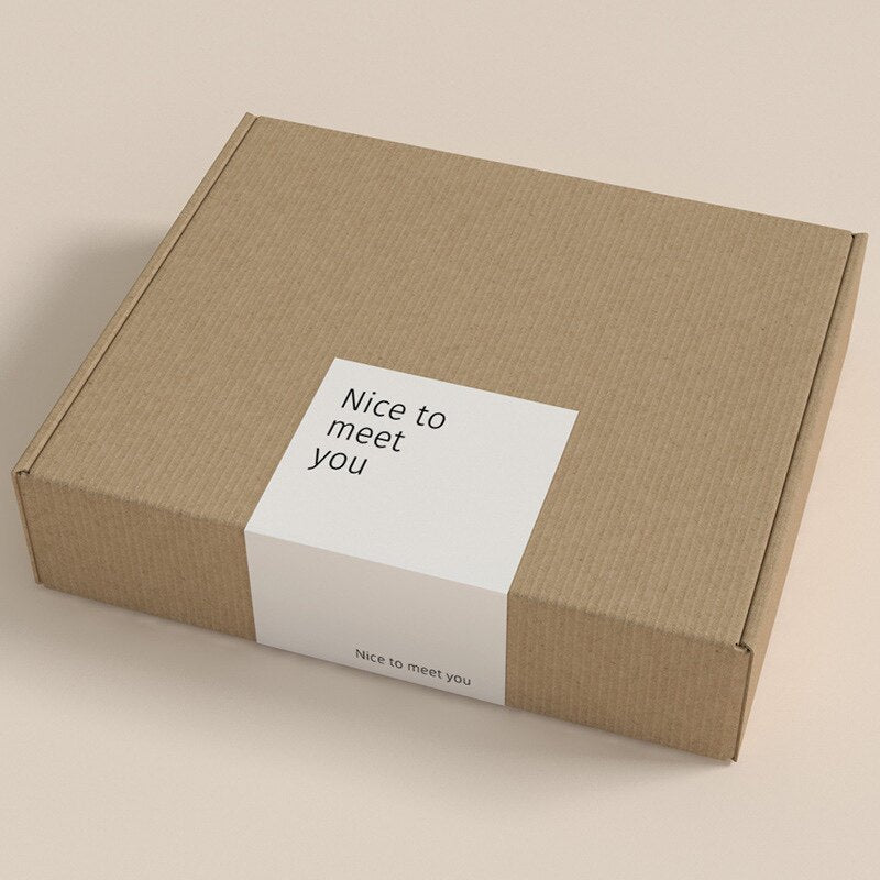 Minimalist Thank You Box Seal Stickers