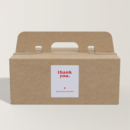 Thank You Stickers for Cookies, Desserts & Gifts