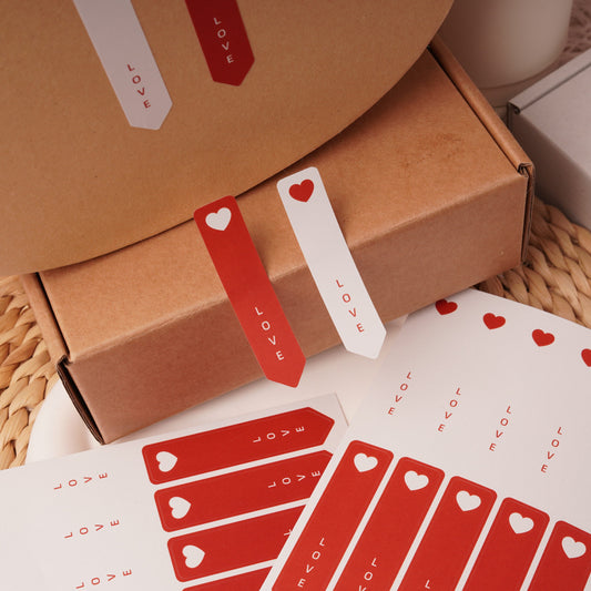 Love Heart Seal Stickers