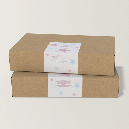 Gradient Star Packaging Seal Stickers