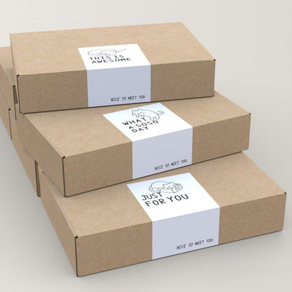 Cat Box Seal Stickers