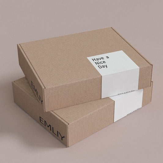 Minimalist Thank You Box Seal Stickers