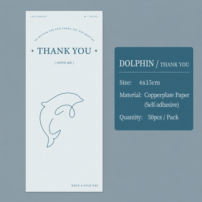 Minimalist French Packaging Stickers