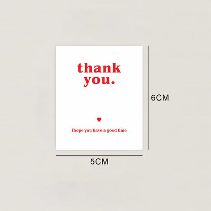 Thank You Stickers for Cookies, Desserts & Gifts