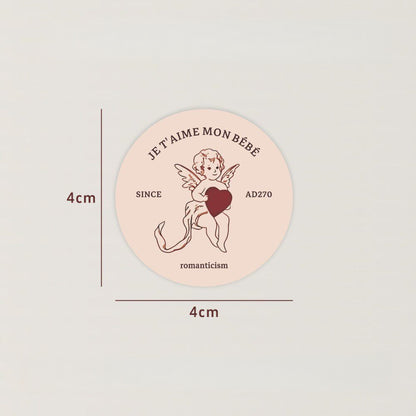 Cupid Heart Seal Labels