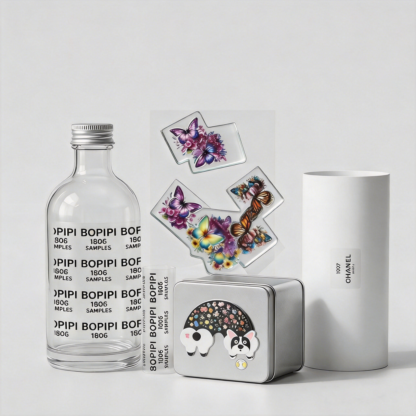 3D Resin Drop Epoxy UV DTF Stickers