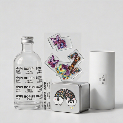 3D Resin Drop Epoxy UV DTF Stickers
